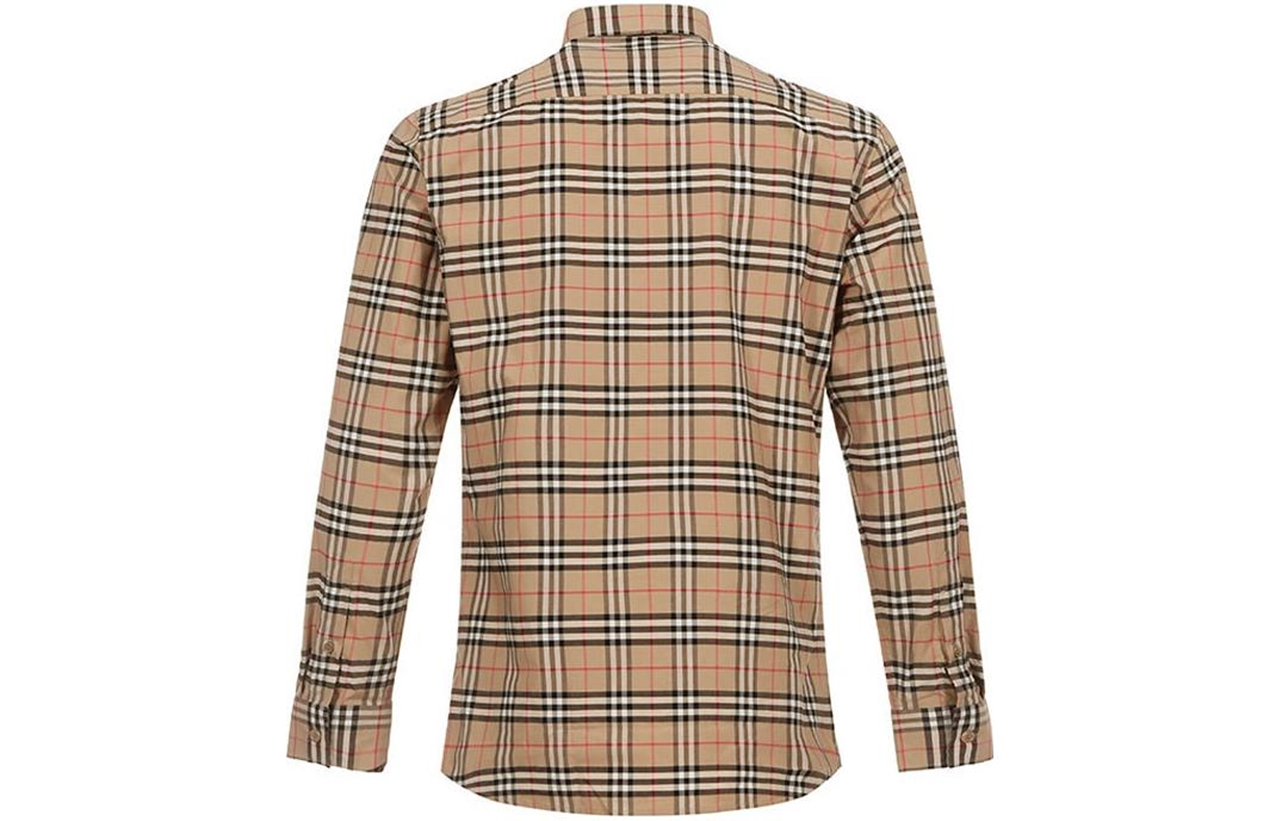 Burberry Vintage Check Stretch Long Sleeve Casual Shirt Beige 80209661 圖 3