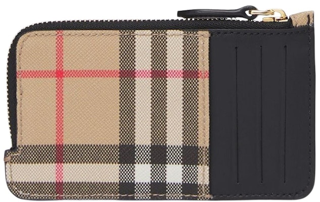 Burberry Vintage Check Zip-Around Card Holder Beige/Multi Order Burberry Vintage Check Zip-Around Card Holder Beige/Multi