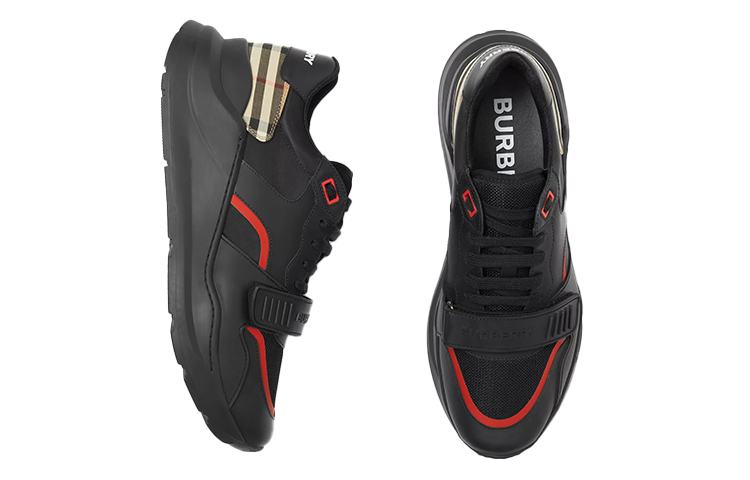 Shop Burberry Vintage Low 'Corak Hitam' 80341271