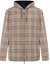 Order Burberry Vintage Reversible Classic Check Zip Hooded Jacket Beige 80270971