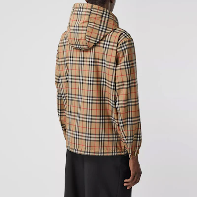 Burberry Vintage Reversible Classic Check Zip Hooded Jacket Beige 80270971 Purchase Burberry Vintage Reversible Classic Check Zip Hooded Jacket Beige 80270971