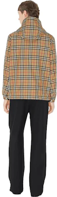 Burberry Vintage Reversible Classic Check Zip Hooded Jacket Beige 80270971 Sizing Burberry Vintage Reversible Classic Check Zip Hooded Jacket Beige 80270971