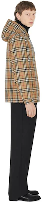 Burberry Vintage Reversible Classic Check Zip Hooded Jacket Beige 80270971 Cheap Burberry Vintage Reversible Classic Check Zip Hooded Jacket Beige 80270971
