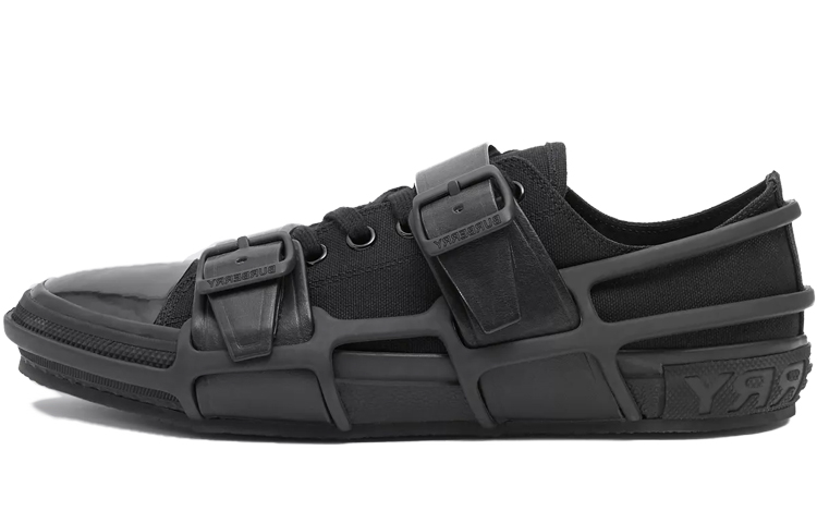 Buy Burberry 巴寶莉 棉皮革 Webb 低筒運動休閒鞋 黑色