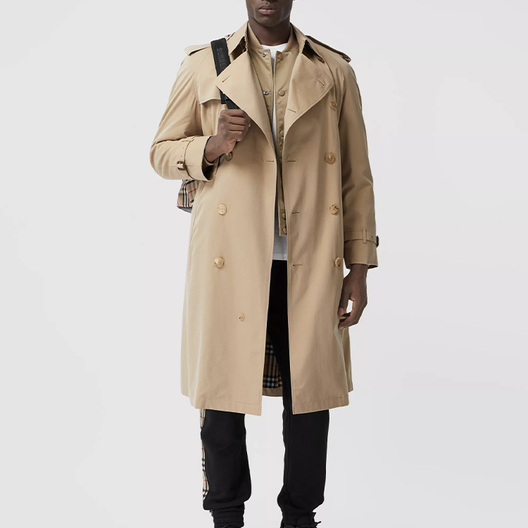 Burberry Westminster Double-Breasted Trench Coat in Honey Color 80280951 圖 3
