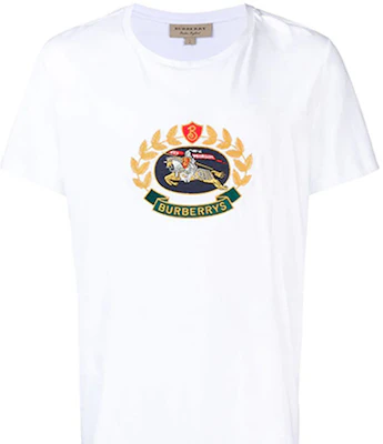 Burberry 麥穗騎士標誌白色短袖T恤 80029531 Details for Burberry 麥穗騎士標誌白色短袖T恤 80029531