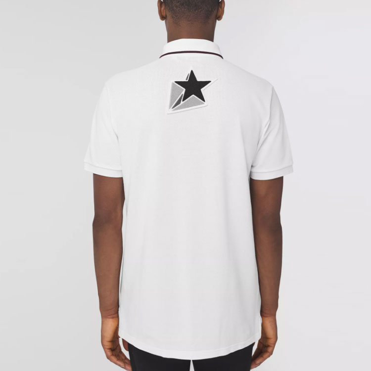 Burberry White Alphabet Pattern Polo Shirt. 80454901 圖 6
