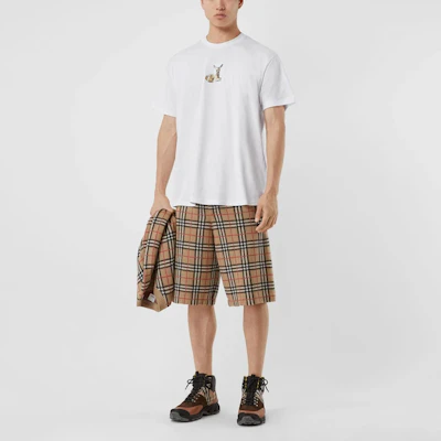 Burberry 白色動物印花短袖圓領T恤 80223701 Purchase Burberry 白色動物印花短袖圓領T恤 80223701