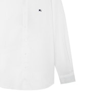 Camisa Blanca Casual de Manga Larga Burberry con Logo Bordado. 80362921 Cheap Camisa Blanca Casual de Manga Larga Burberry con Logo Bordado. 80362921