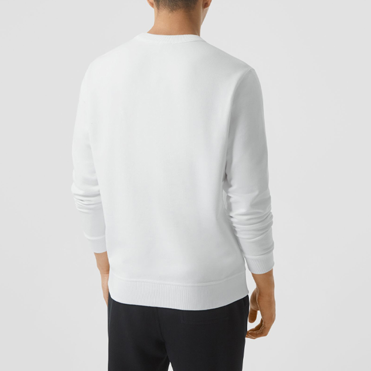 Burberry White Cotton Crewneck Long Sleeve Sweatshirt 80219711 圖 6