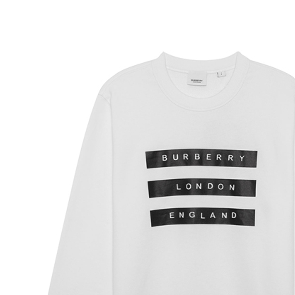 Burberry White Cotton Crewneck Long Sleeve Sweatshirt 80219711 圖 7