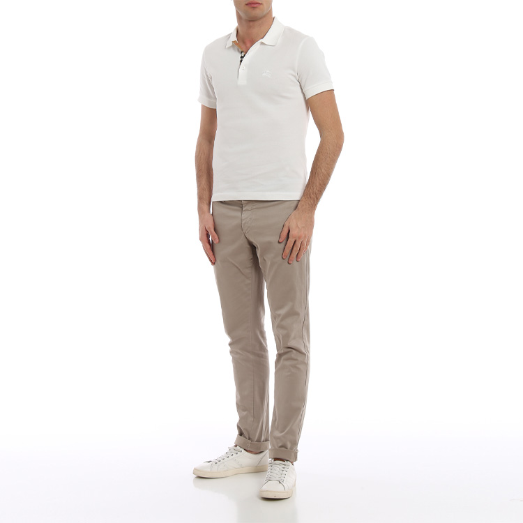 Burberry White Cotton Short Sleeve Polo Shirt 80009191 圖 6