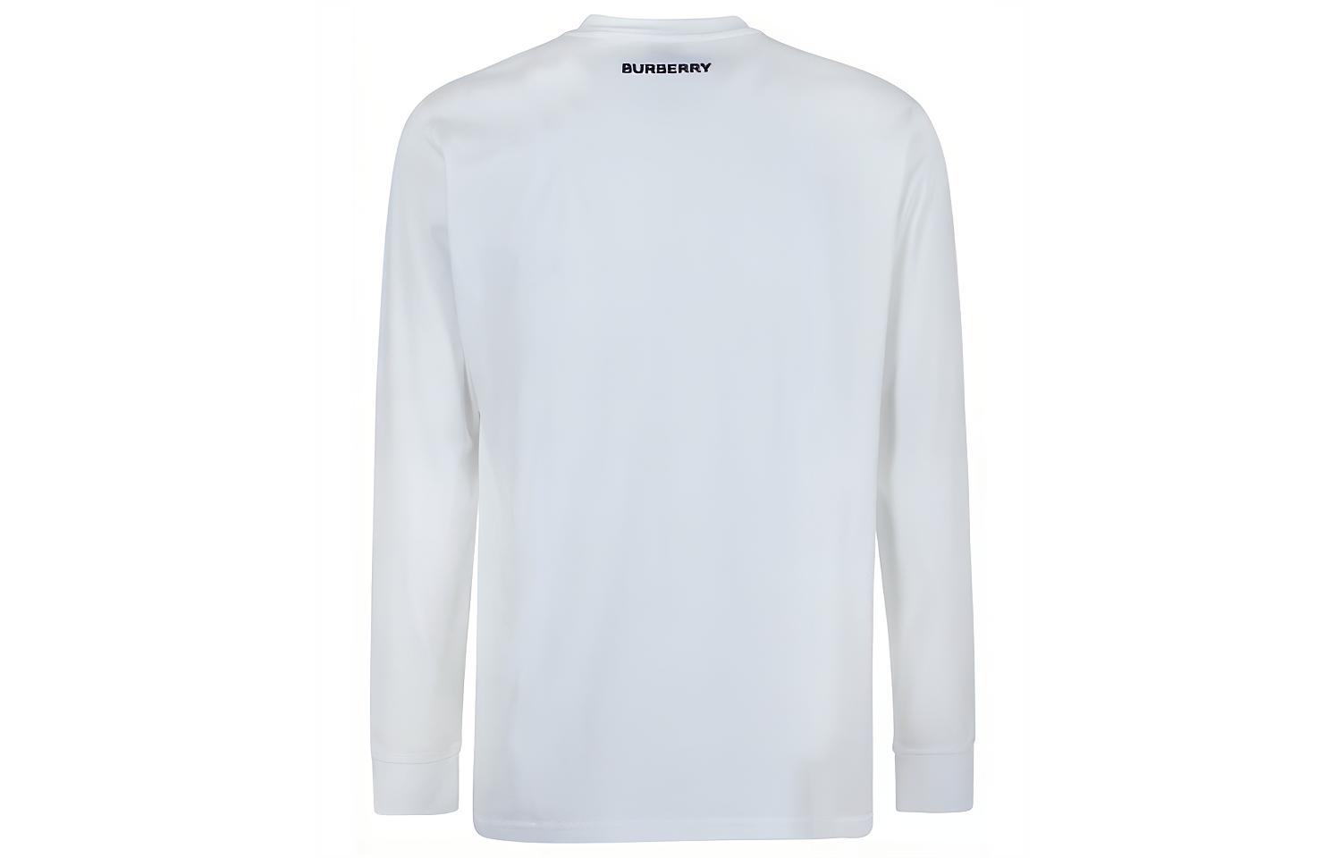 Lookbook Burberry Kaos Lengan Panjang Putih dengan Bordir Bintang 80375641