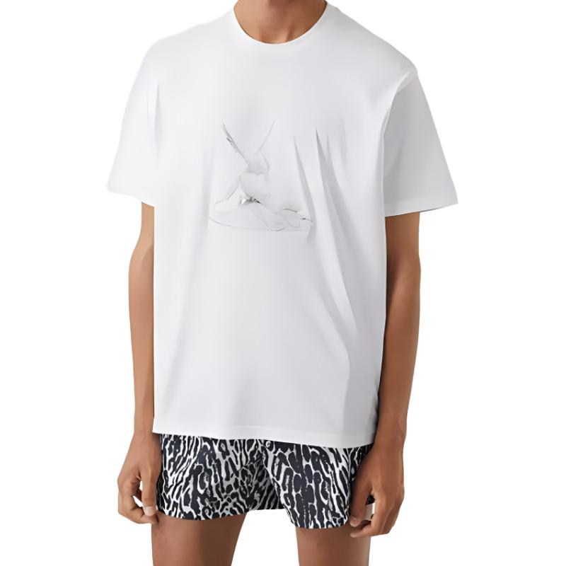 Burberry White Cupid Print Crewneck T-Shirt 80243651 圖 4