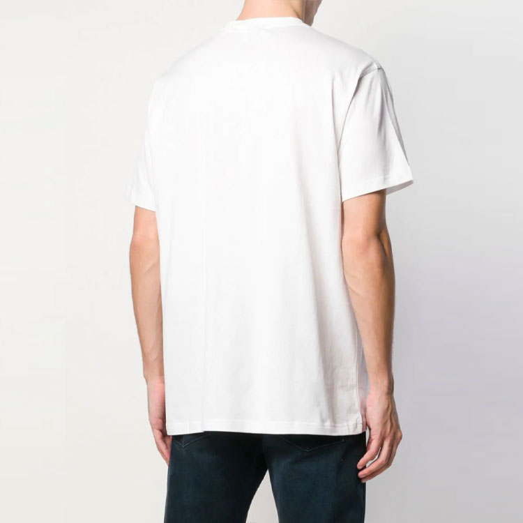 Burberry White Letter Print Crew Neck Casual T-Shirt. 45587651 圖 5