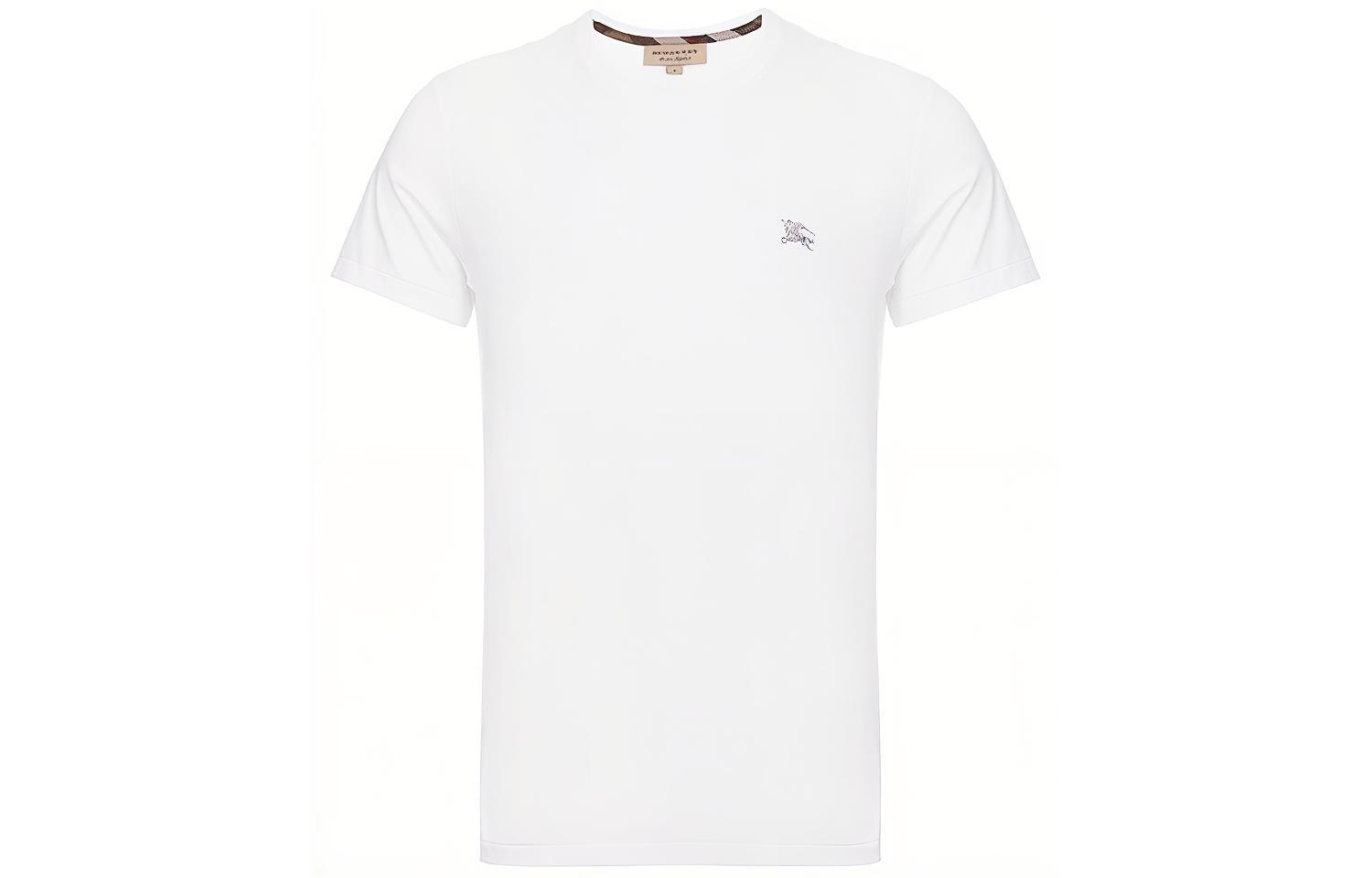 Burberry White Logo Graphic Crewneck T-Shirt 40618191