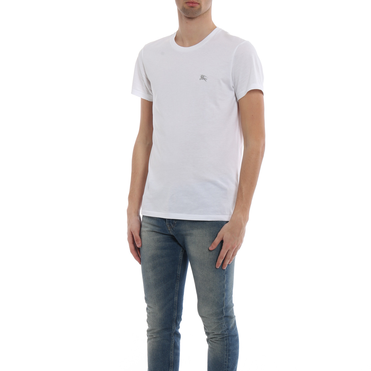 Burberry White Logo Graphic Crewneck T-Shirt 40618191 圖 4