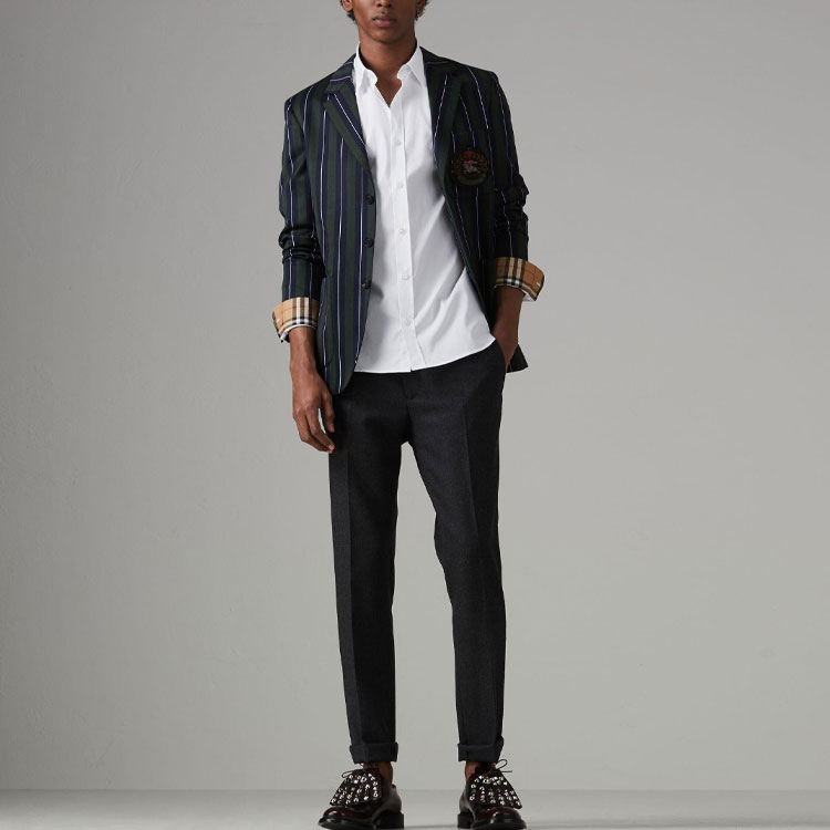 Burberry White Long-Sleeve Solid Button-Up Shirt 80030711 圖 4