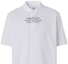 Purchase Burberry White Mesh Polo Shirt with Address Print 80427511