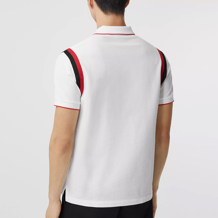 Purchase Burberry Baju Polo Putih Monogram Berjalur 80370491