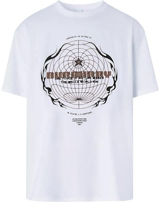 バーバリー ホワイト オーバーサイズ Tシャツ スフェリカルプリントデザイン付き. 80494571 Buy バーバリー ホワイト オーバーサイズ Tシャツ スフェリカルプリントデザイン付き. 80494571