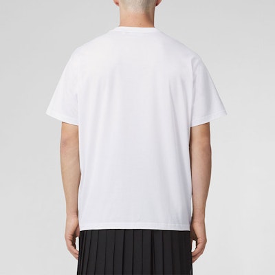 バーバリー ホワイト オーバーサイズ Tシャツ スフェリカルプリントデザイン付き. 80494571 Purchase バーバリー ホワイト オーバーサイズ Tシャツ スフェリカルプリントデザイン付き. 80494571