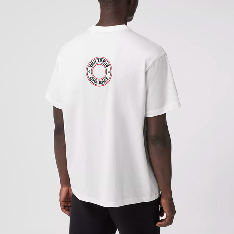 Burberry White Relaxed Fit Logo Graphic T-Shirt 80370481 圖 4