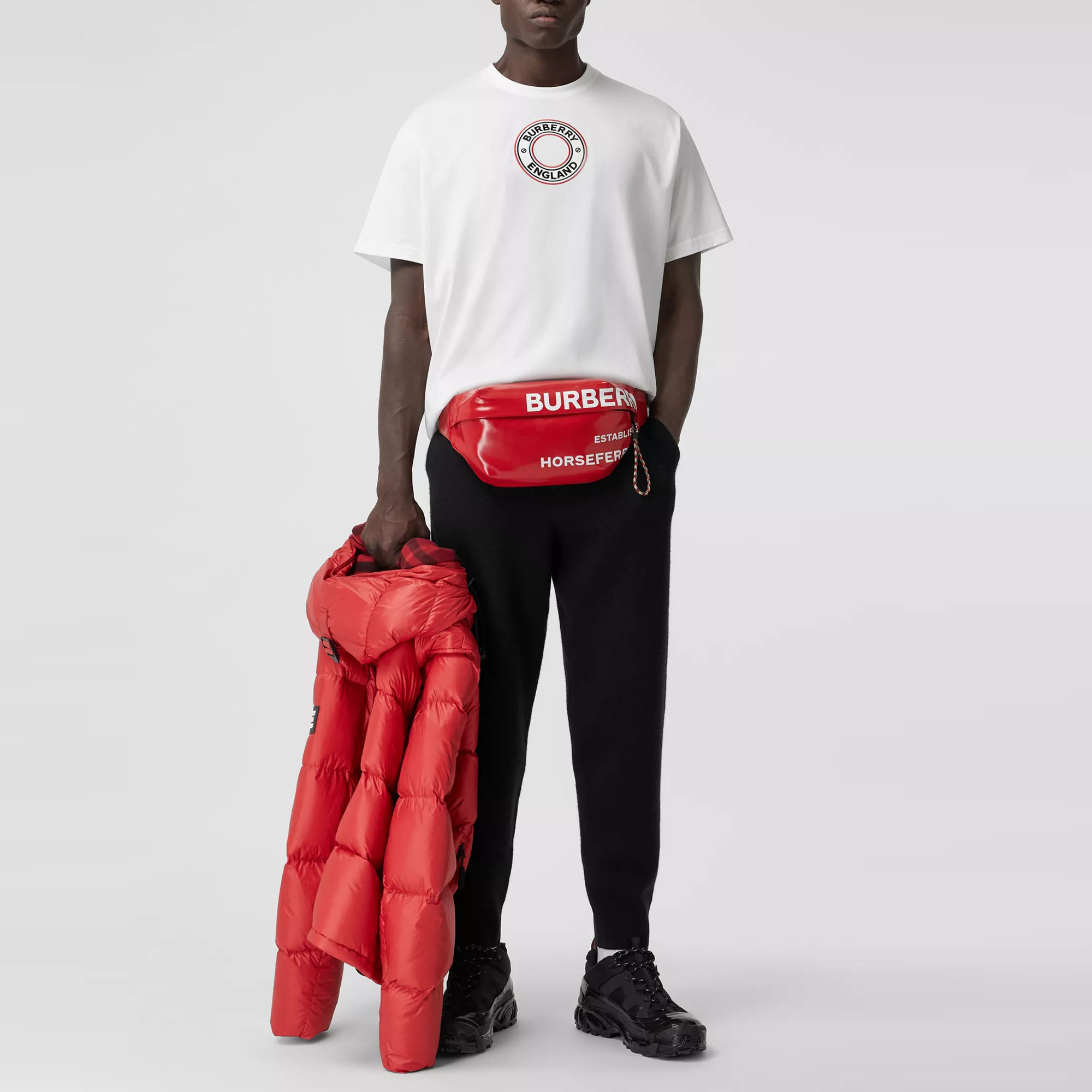 Burberry White Relaxed Fit Logo Graphic T-Shirt 80370481 圖 5