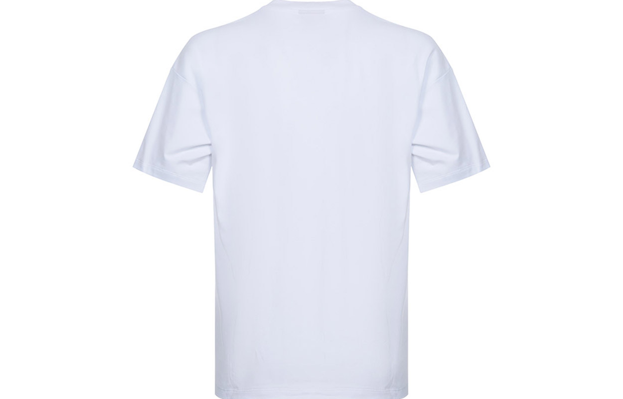 Burberry White Short-Sleeve T-Shirt with Equestrian Knight Logo. 80040931 圖 3