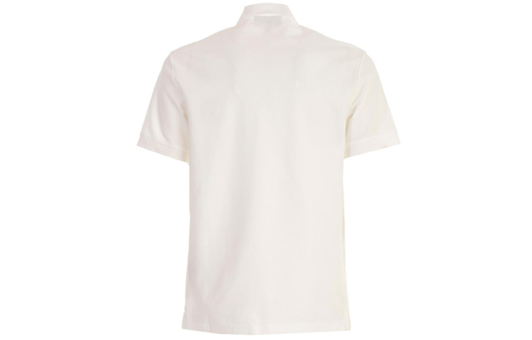 Burberry White Short Sleeve Polo Shirt with Gold Embroidery 80030211 圖 3