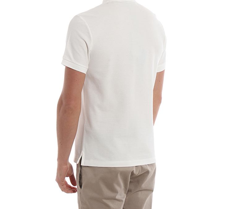 Burberry White Short Sleeve Polo Shirt with Gold Embroidery 80030211 圖 5