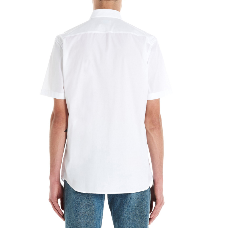 Burberry White Solid Button Short Sleeve Polo Shirt 80256141 圖 4