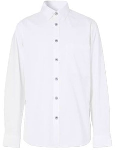 Burberry Kemeja Putih Lengan Panjang Polos dengan Kancing. 80288771 Order Burberry Kemeja Putih Lengan Panjang Polos dengan Kancing. 80288771