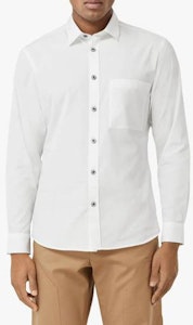 Burberry Kemeja Putih Lengan Panjang Polos dengan Kancing. 80288771 Lookbook Burberry Kemeja Putih Lengan Panjang Polos dengan Kancing. 80288771