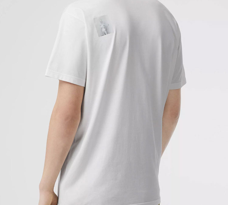Burberry White T-Shirt with Chest Print 45587461 圖 4