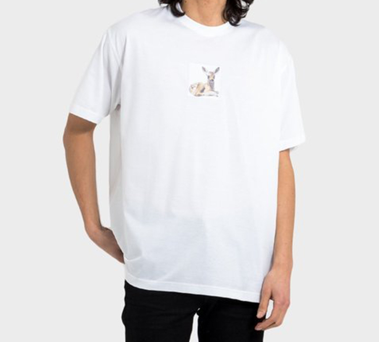 Burberry White T-Shirt with Fawn Print 8022370-A1464 圖 5