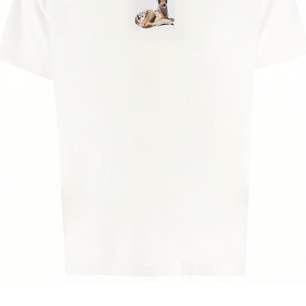 Burberry White T-Shirt with Fawn Print 8022370-A1464 圖 7