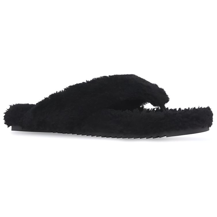 Burberry Wool-Fur Slide 'Black' 圖 3