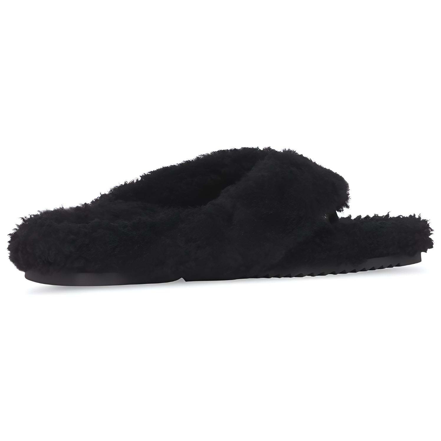 Burberry Wool-Fur Slide 'Black' 圖 4