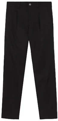 Burberry 黑色羊毛混紡直筒休閒長褲 80416931 Order Burberry 黑色羊毛混紡直筒休閒長褲 80416931