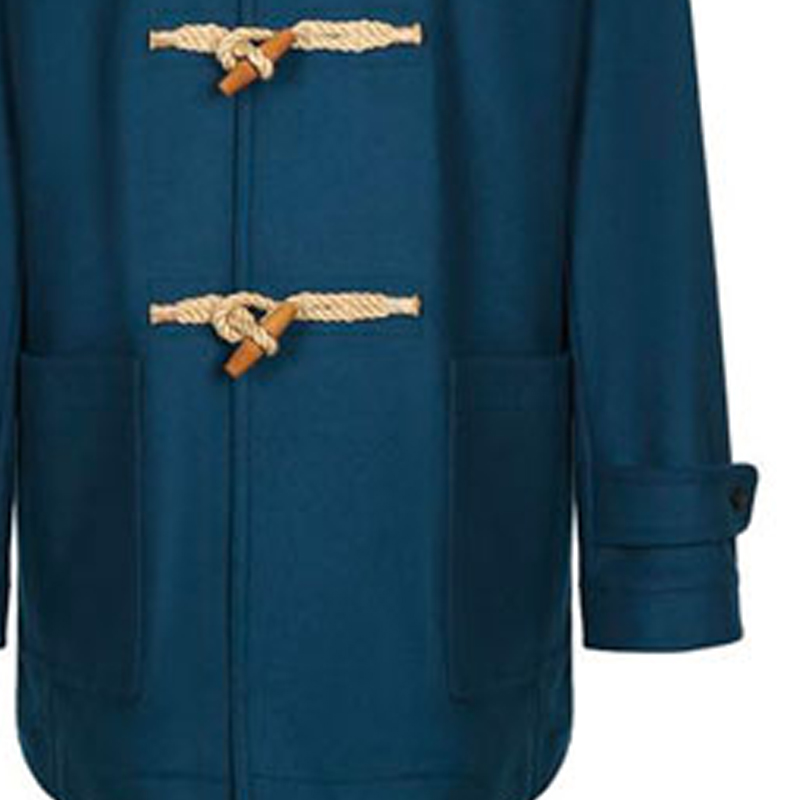 Details for Burberry Wool Duffle Coat in Navy Blue 40002831