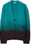 Order Burberry Wool Mohair Gradient V-Neck Button Cardigan - Kingfisher Green POIZON2407221552