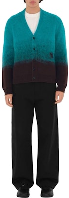 Burberry Wool Mohair Gradient V-Neck Button Cardigan - Kingfisher Green POIZON2407221552 Lookbook Burberry Wool Mohair Gradient V-Neck Button Cardigan - Kingfisher Green POIZON2407221552