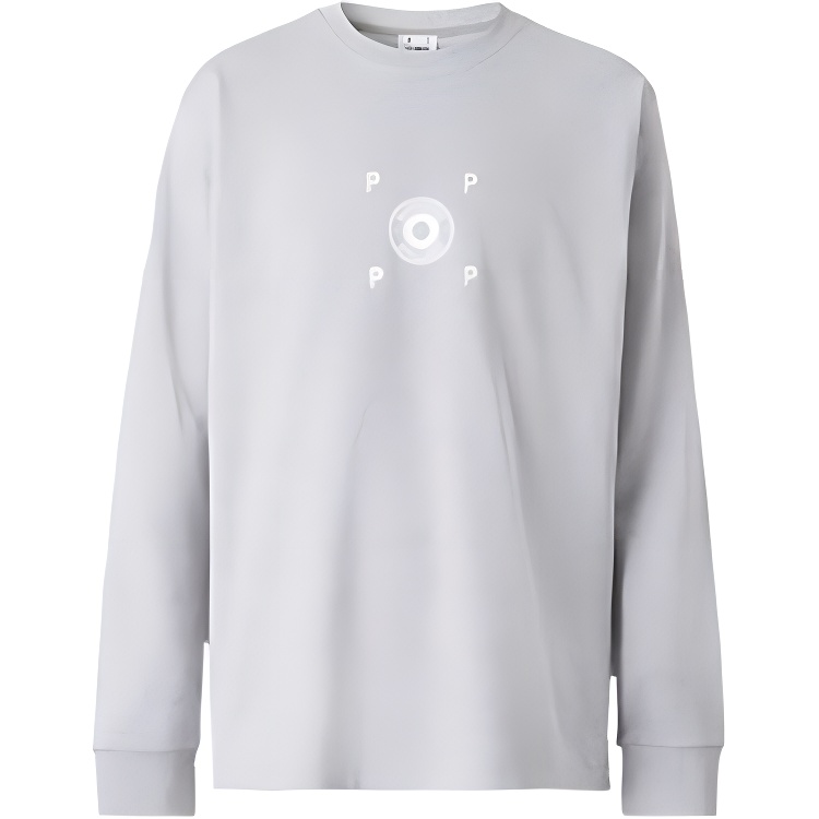 Burberry Pop Trading Company FW22 Logo Print Sweatshirt Light Grey Men’s. 80548561
