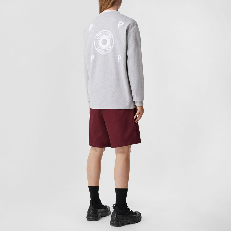 Burberry Pop Trading Company FW22 Logo Print Sweatshirt Light Grey Men’s. 80548561 圖 3