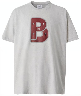 Burberry x Pop Trading Company Logo Kelabu Crewneck T-Shirt FW22 Lelaki. 80573241 Buy Burberry x Pop Trading Company Logo Kelabu Crewneck T-Shirt FW22 Lelaki. 80573241