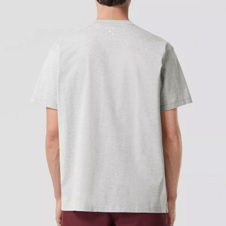 Shop Burberry x Pop Trading Company Logo Kelabu Crewneck T-Shirt FW22 Lelaki. 80573241