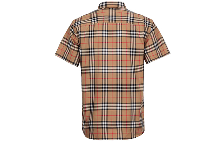 Lookbook 博柏利黄色格纹短袖衬衫 80029271