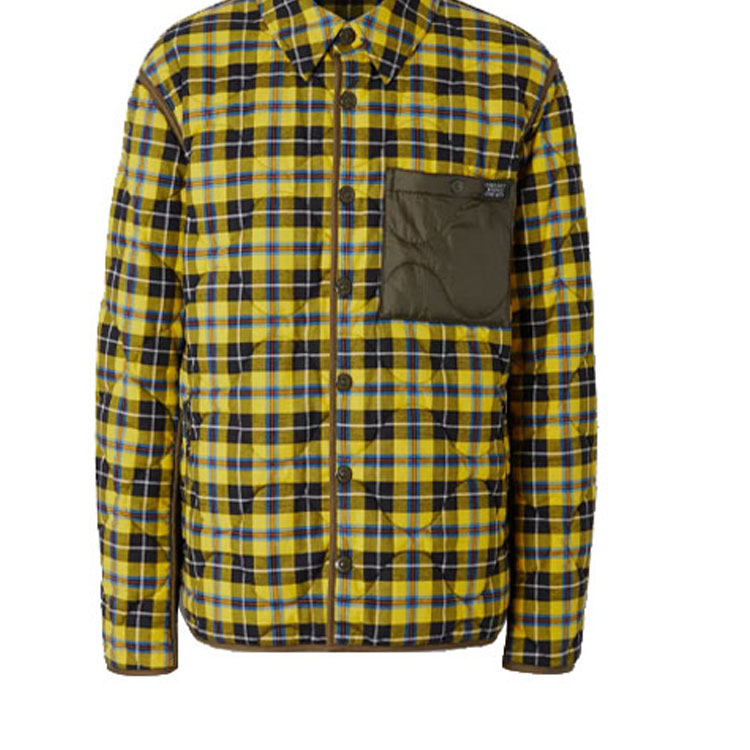 Burberry Yellow Check Single-Breasted Long Sleeve Jacket 80307781 圖 7