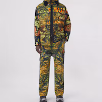 Lookbook Burberry 黃色字母迷彩翻領長袖外套 80427641
